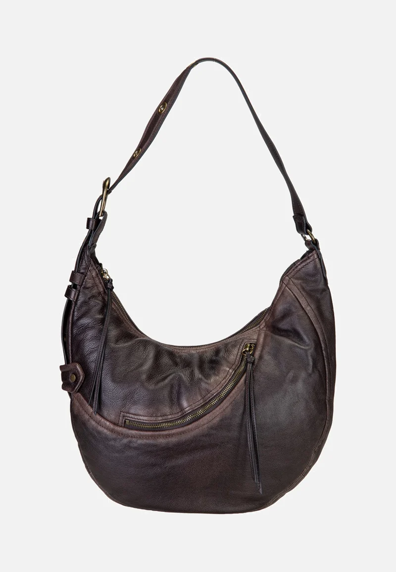 Luna Hobo M 3D Leather Deep Soil - Hobo Bag