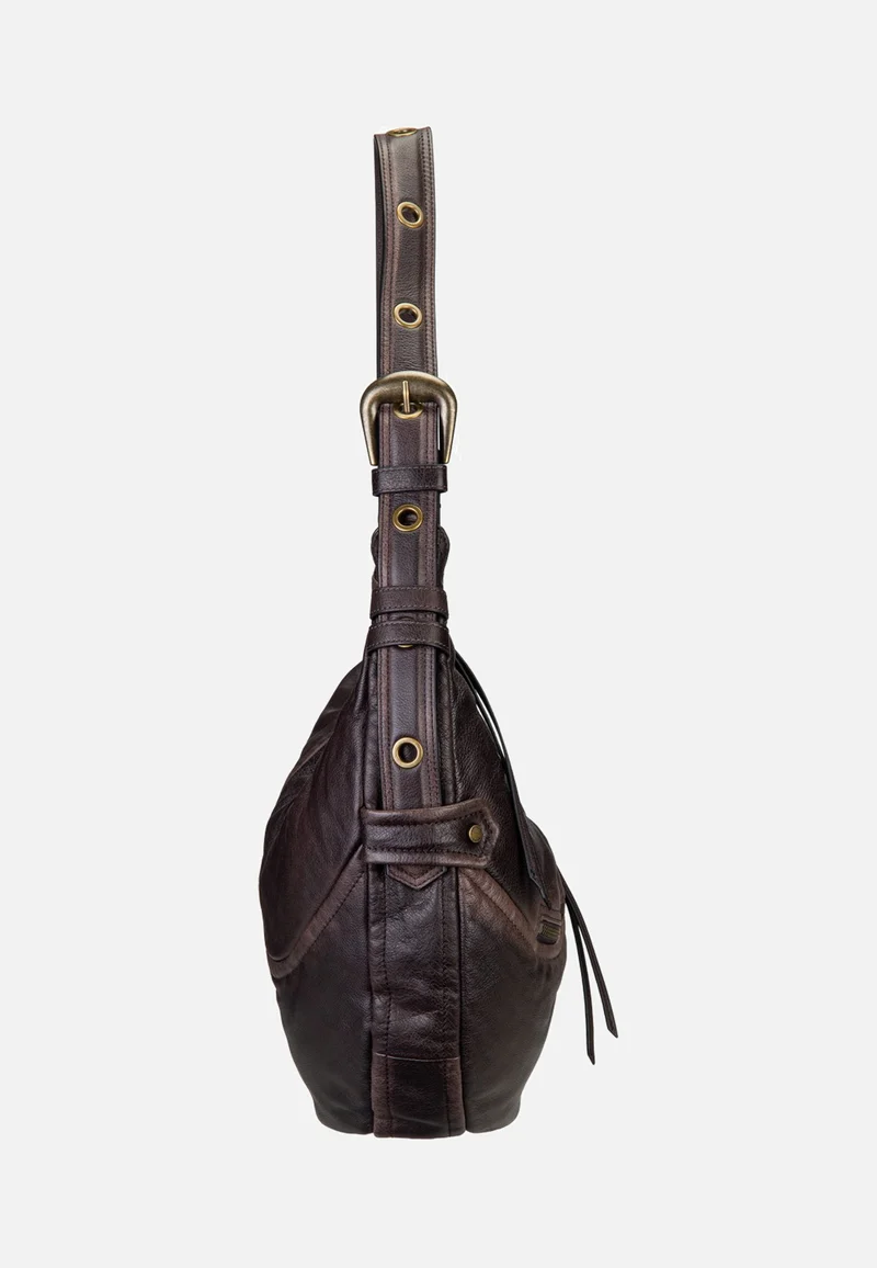 Luna Hobo M 3D Leather Deep Soil - Hobo Bag