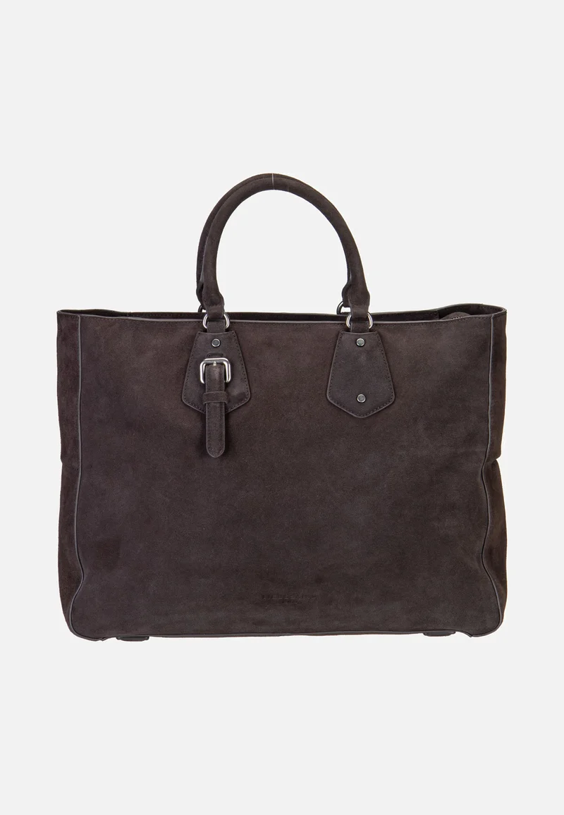 Cora L Suede Deep Soil - Satchel
