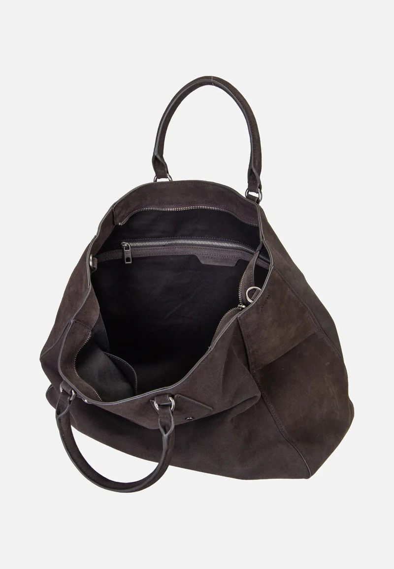 Cora L Suede Deep Soil - Satchel