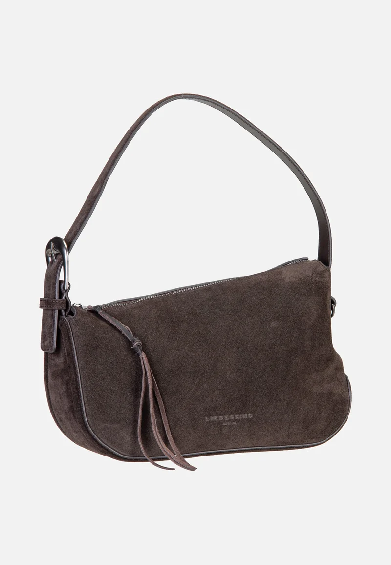 Ines Hobo M Suede Deep Soil - Hobo Bag