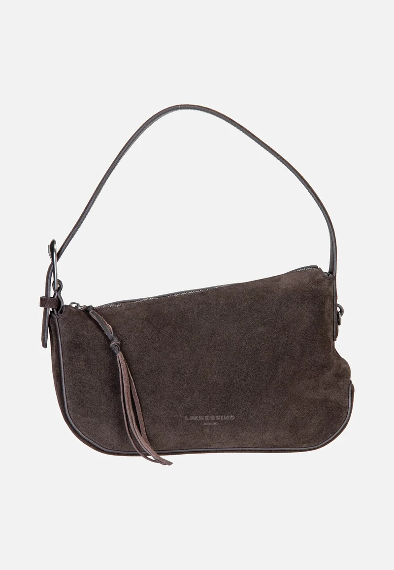 Ines Hobo M Suede Deep Soil - Hobo Bag
