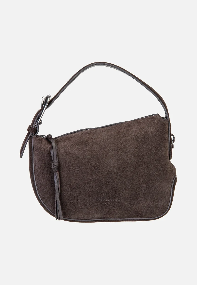Ines Hobo S Suede Deep Soil - Hobo Bag