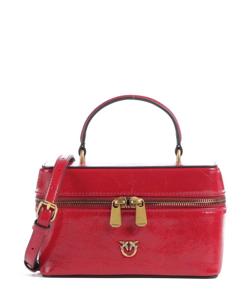 Pinko Vanity Mini Umhängetasche rosso rio/antique gold
