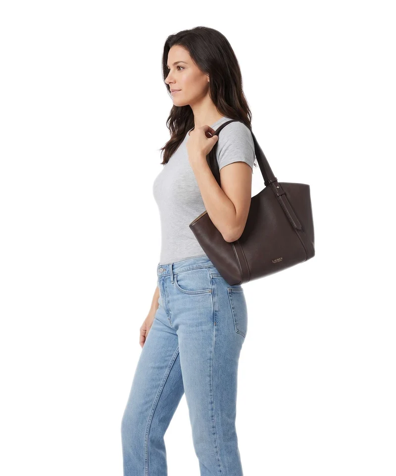 Lauren Ralph Lauren Tasha Small Shopper chestnut brown