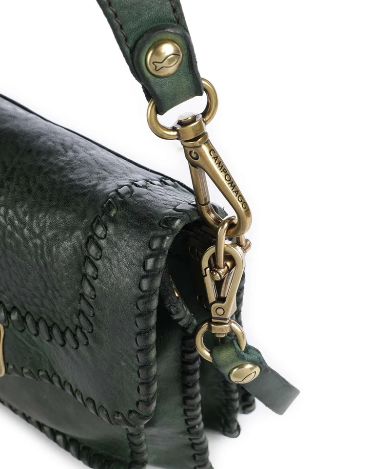 Campomaggi Schultertasche green bottle