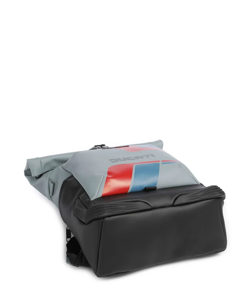 Piquadro Ducati C2OWD Rolltop Rucksack blue/black
