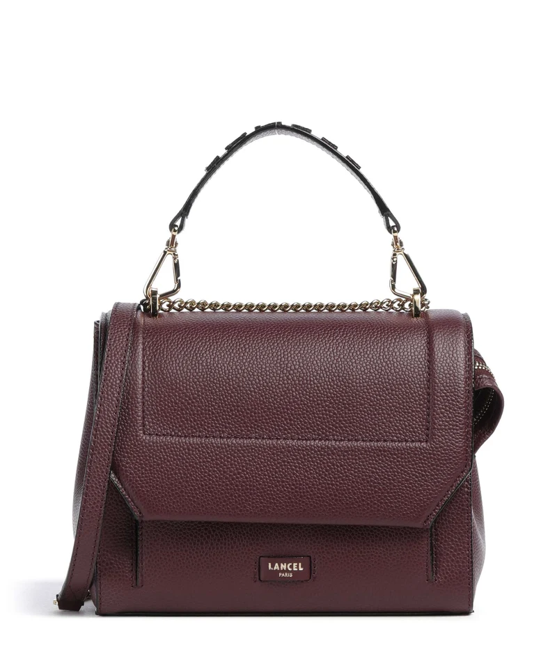 Lancel Ninon M Schultertasche cassis
