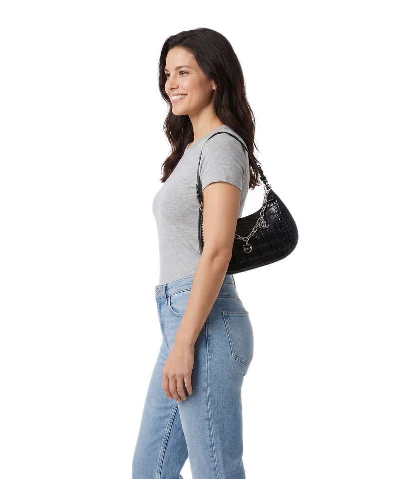 Lauren Ralph Lauren Marcy Small Schultertasche black