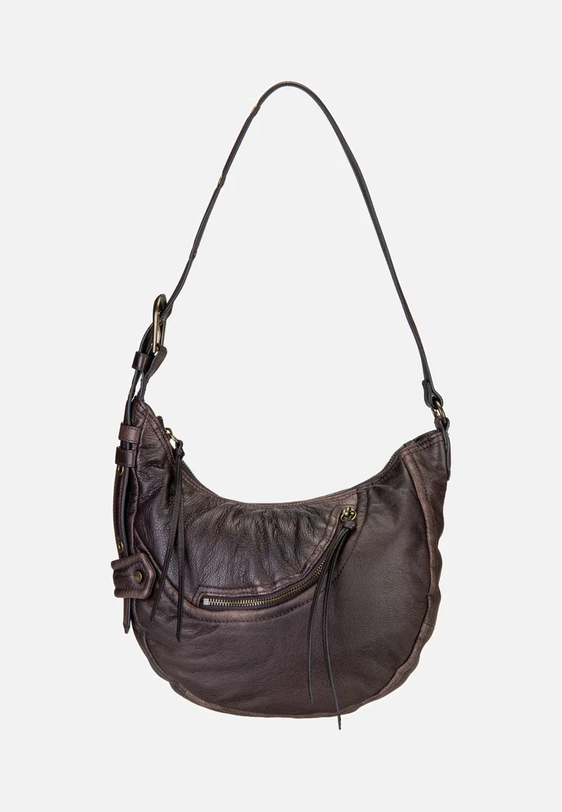 Luna Hobo S 3D Leather Deep Soil - Hobo Bag