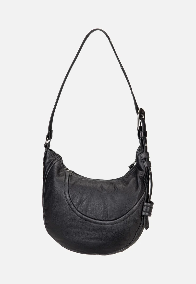 Luna Hobo S 3D Leather Black - Hobo Bag
