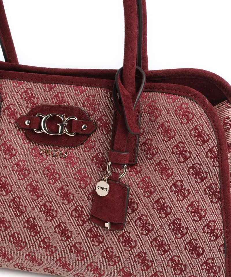 Guess Samantha Girlfriend Handtasche merlot logo
