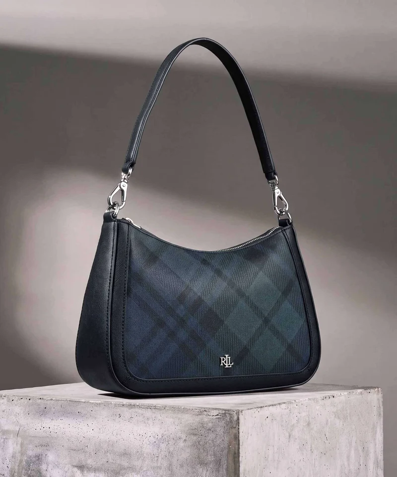 Lauren Ralph Lauren Danni 26 Schultertasche black watch tartan