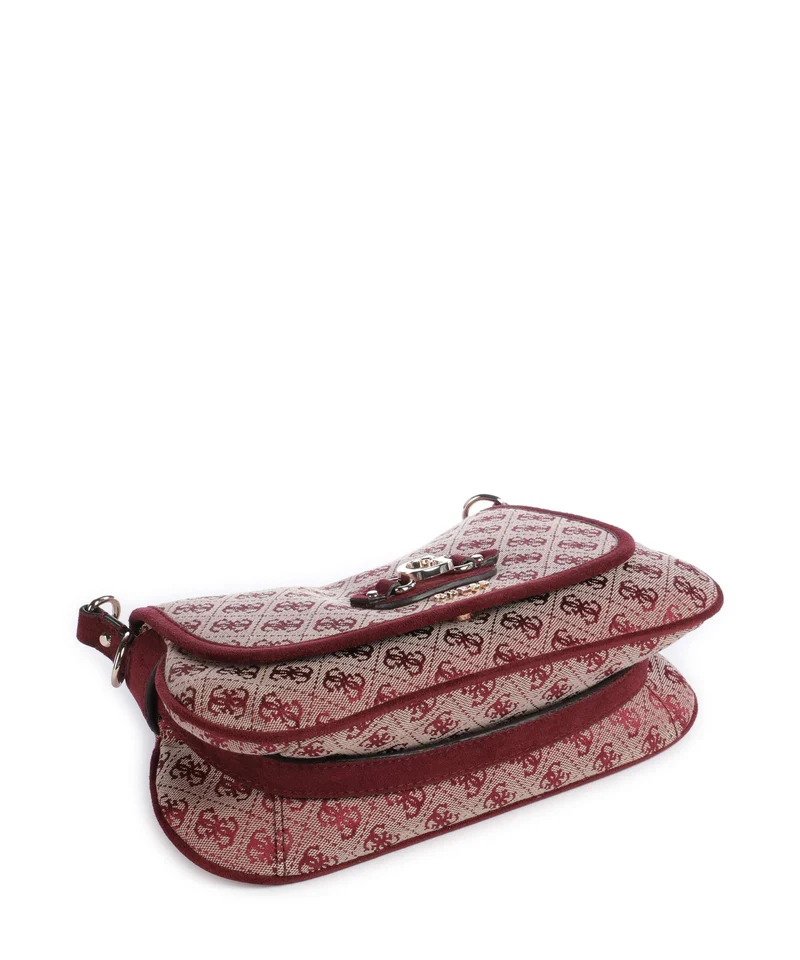 Guess Samantha Schultertasche merlot logo