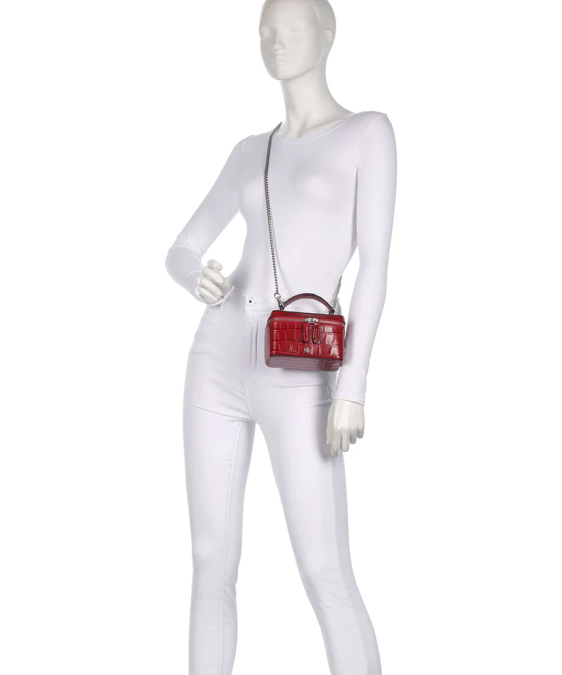 Lauren Ralph Lauren Hallee Small Umhängetasche festive red