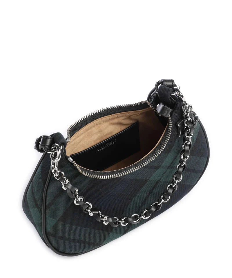 Lauren Ralph Lauren Marcy Small Schultertasche black watch tartan