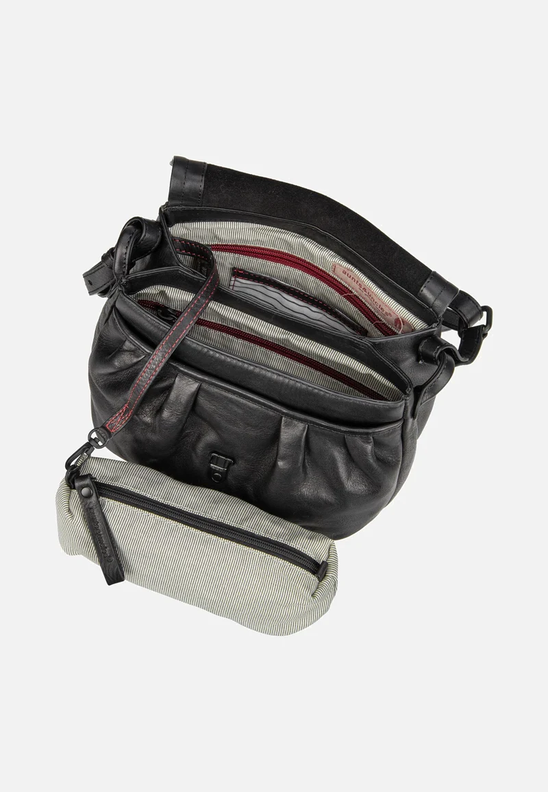 Mrs. Coconut Cake Black Smoke - Saddle Bag