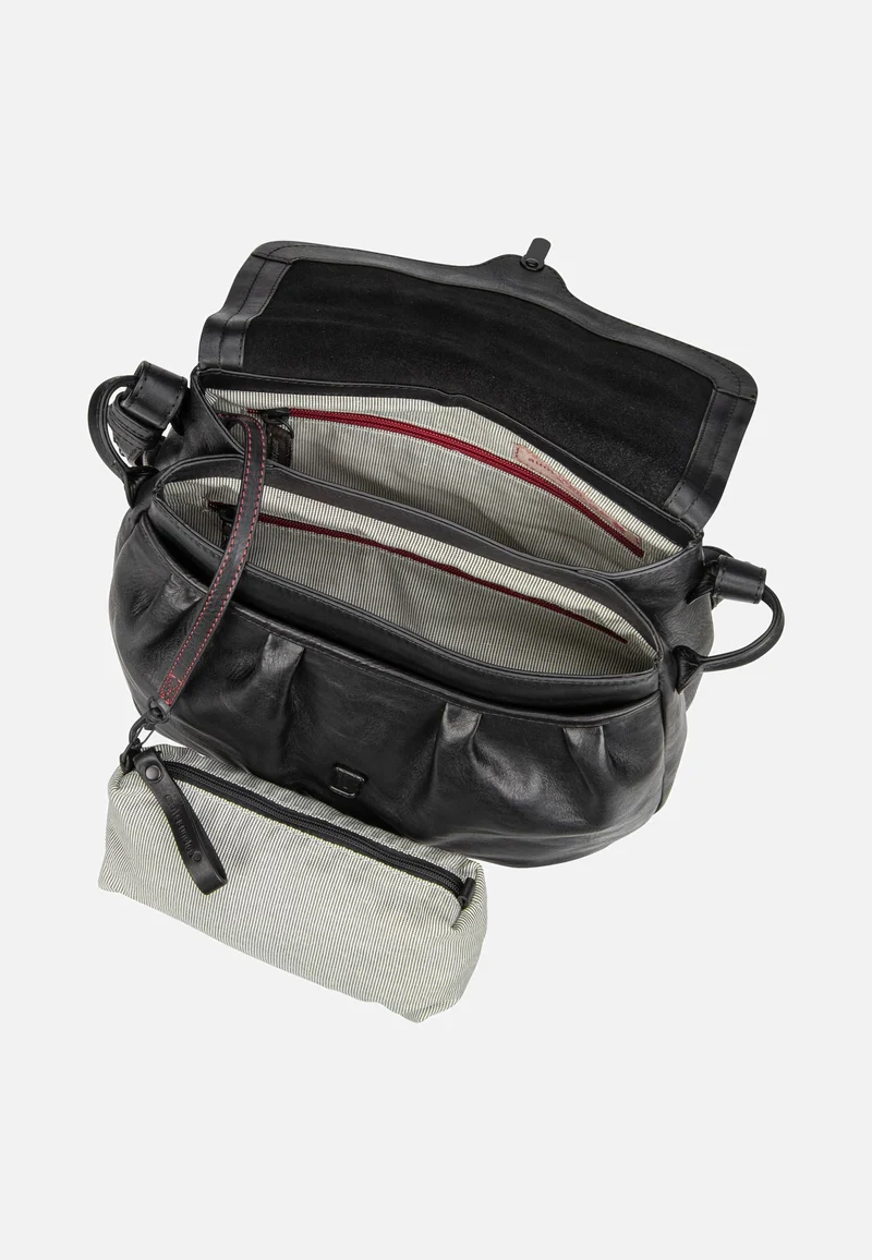 Mrs. Pineapple Pie Black Smoke - Saddle Bag