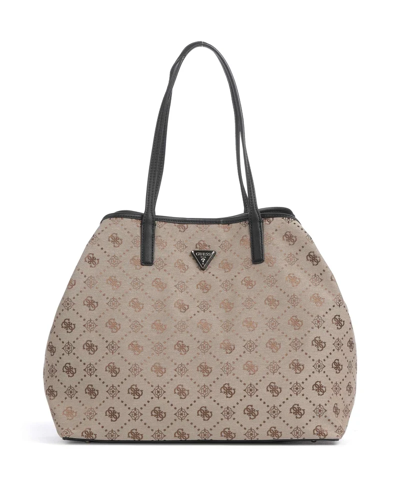 Guess Victtoria Large Shopper latte logo/black
