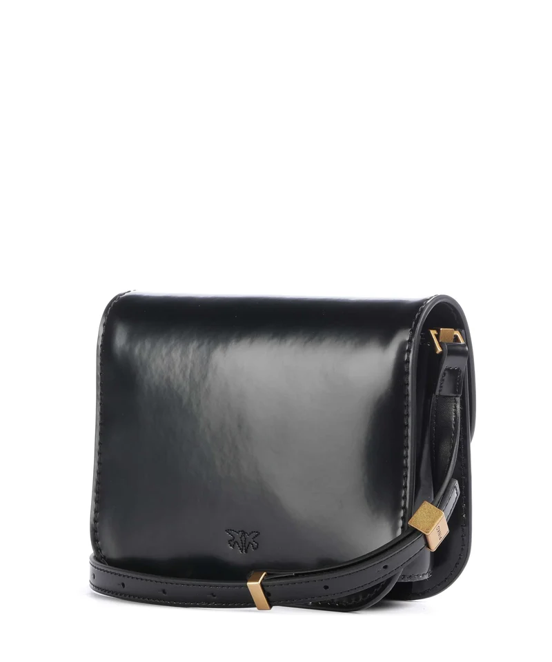 Pinko Love Box Mini Umhängetasche nero/antique gold