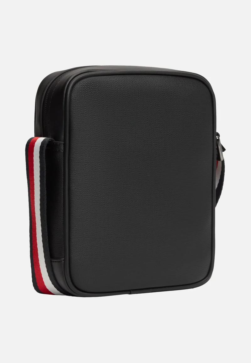 TH Textured Mini Reporter Black - Crossbody Bag