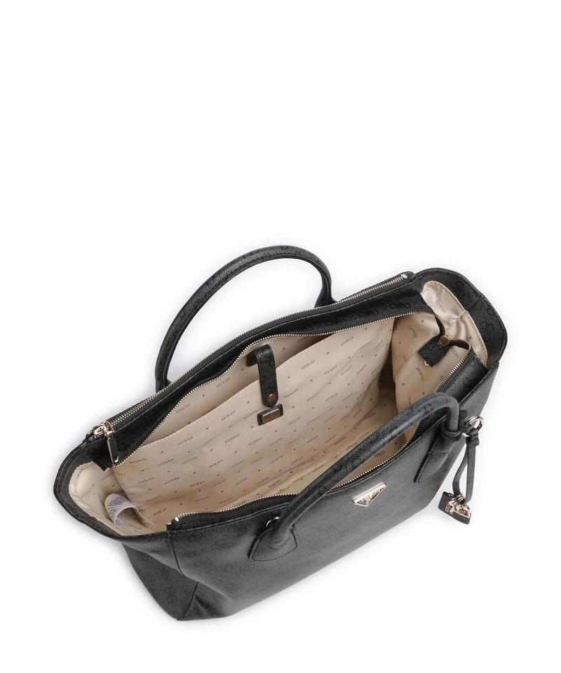 Guess Marissa Tech Logo Handtasche coal logo