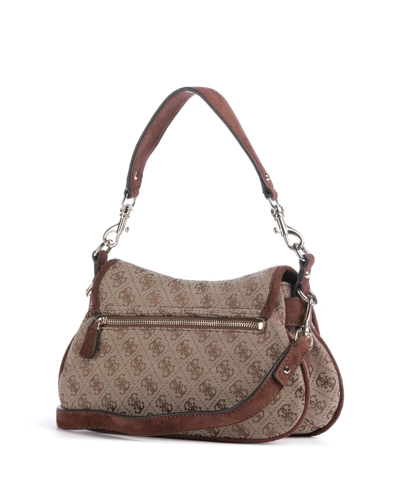 Guess Samantha Schultertasche latte logo/brown