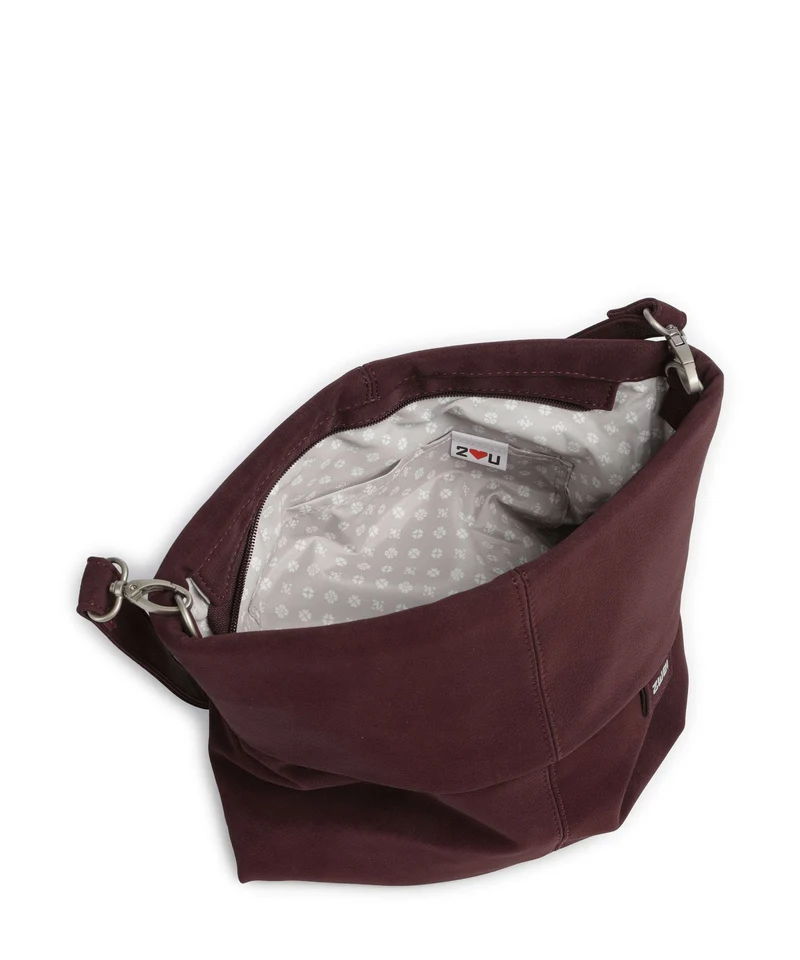 Zwei Mademoiselle.M M12 Beuteltasche nubuk/bordeaux