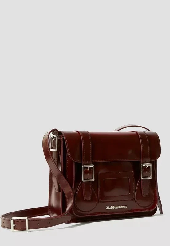 11" Satchel Bag Cherry Red Oxford Rub Off - Tasche