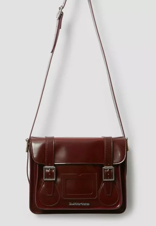 11" Satchel Bag Cherry Red Oxford Rub Off - Tasche