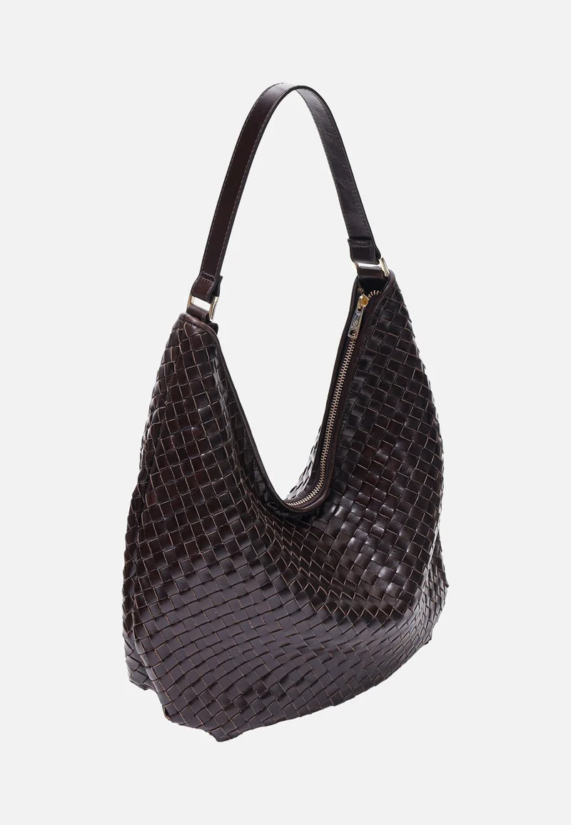 Salerno Mindy Dark Brown - Hobo Bag