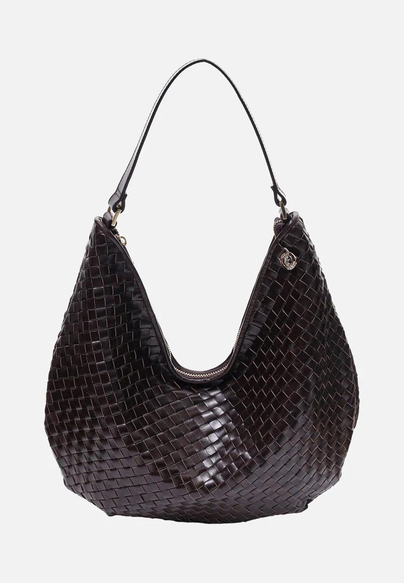 Salerno Mindy Dark Brown - Hobo Bag