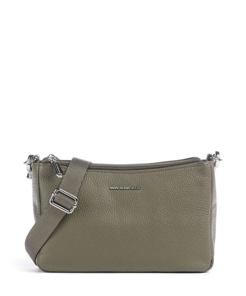 Mandarina Duck Mellow Leather Umhängetasche winter olive