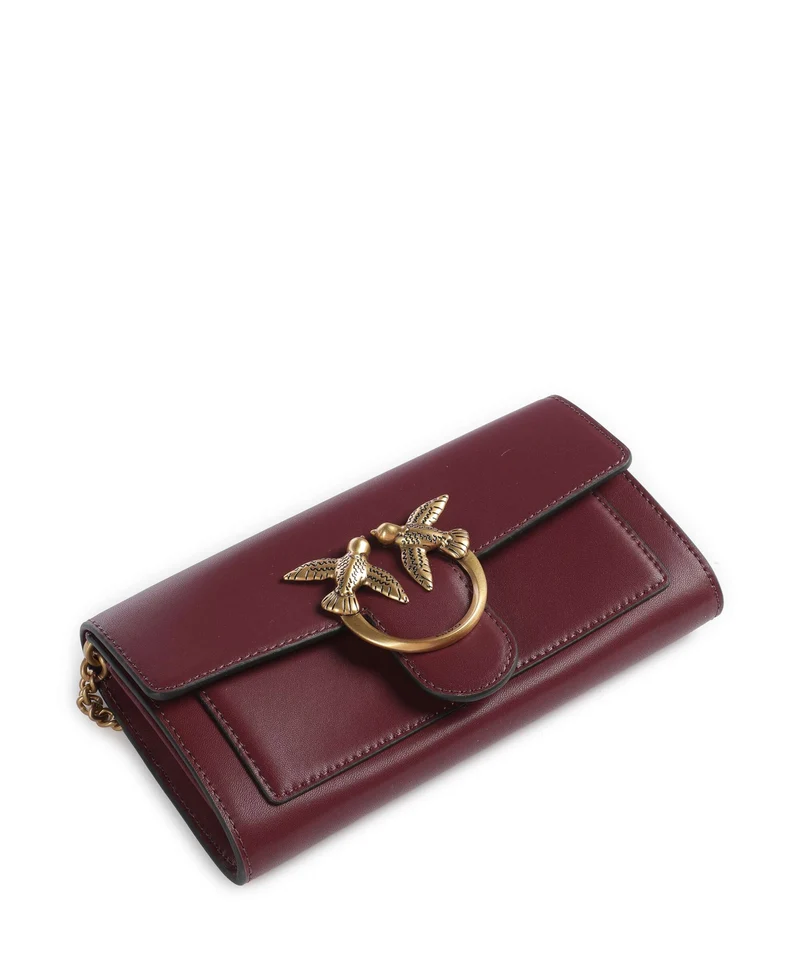 Pinko Love One Geldbörse ribes intenso/antique gold