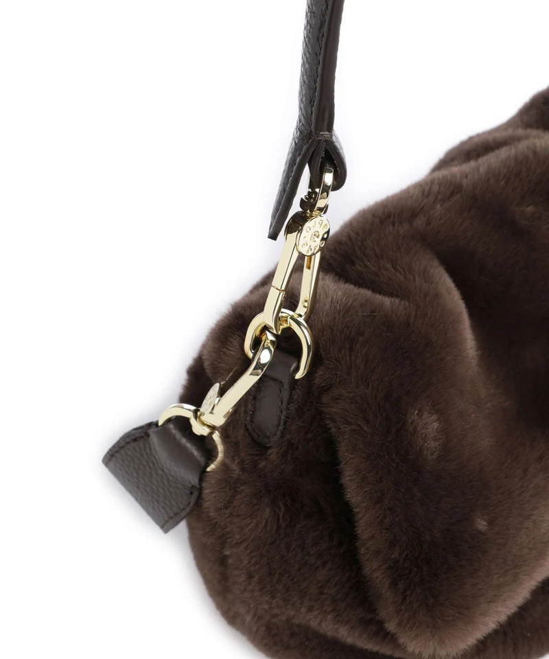Abro Temi Small Schultertasche dark brown