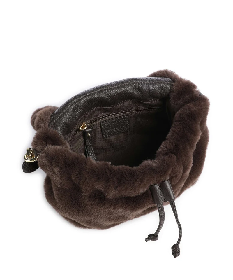 Abro Temi Small Schultertasche dark brown