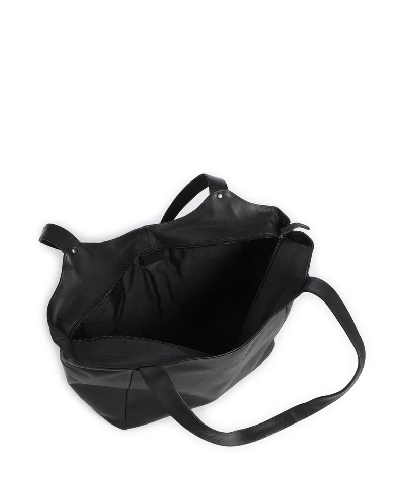 The Chesterfield Brand Wax Pull Up Cow Mireya Shopper black