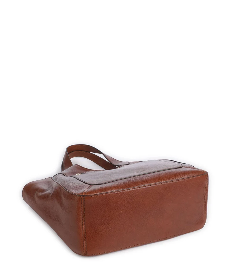 The Bridge Luce Soft Shopper marrone