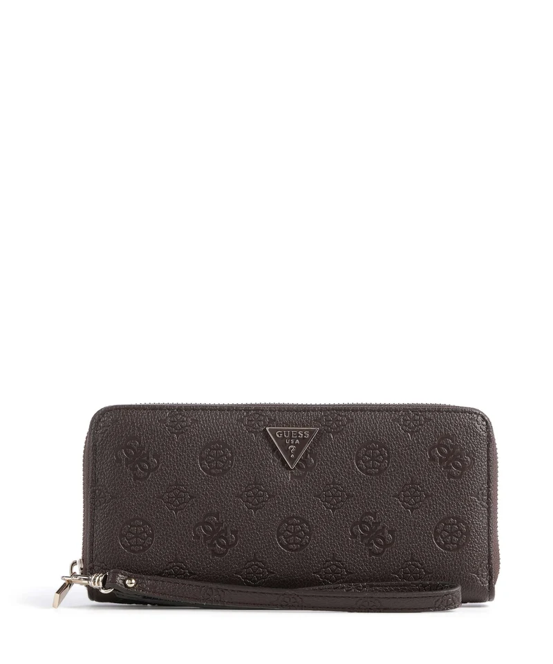 Guess Blake Large Geldbörse brown logo