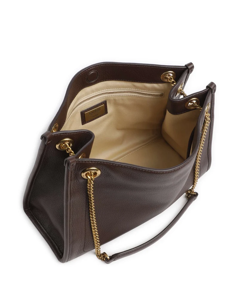 Lauren Ralph Lauren Bradley Medium Schultertasche chestnut brown