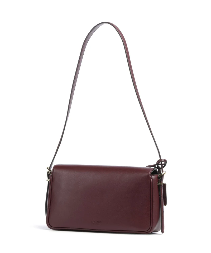 Lauren Ralph Lauren Farrah Medium Schultertasche dark garnet