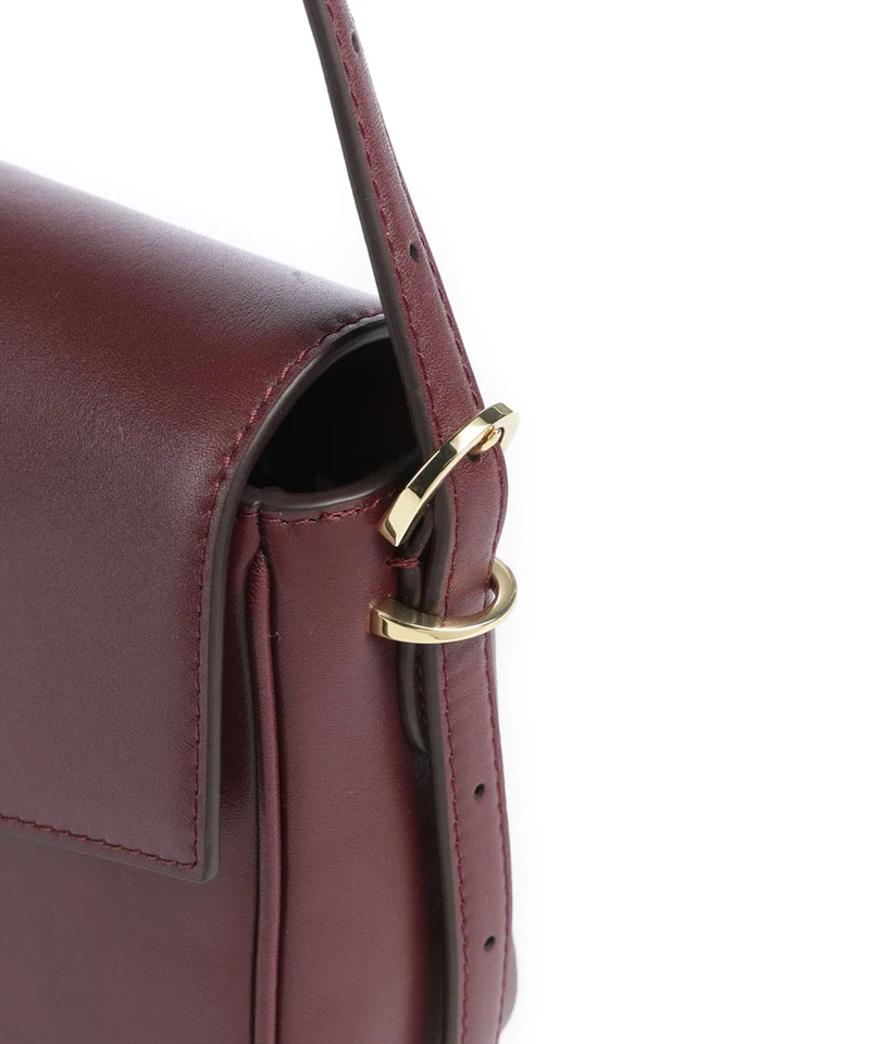 Lauren Ralph Lauren Farrah Medium Schultertasche dark garnet
