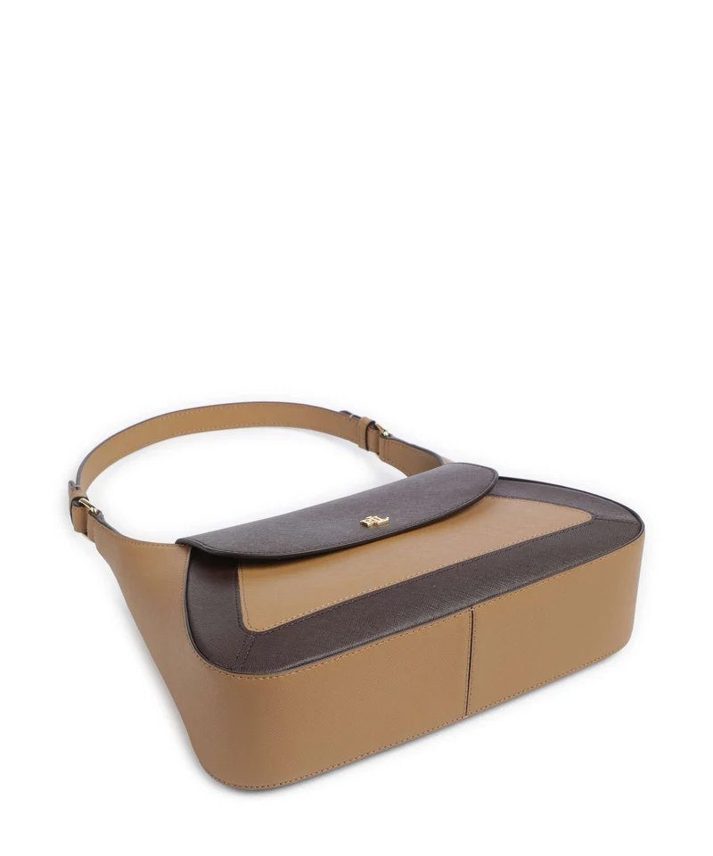 Lauren Ralph Lauren Schylar Medium Schultertasche camel/chestnut brown
