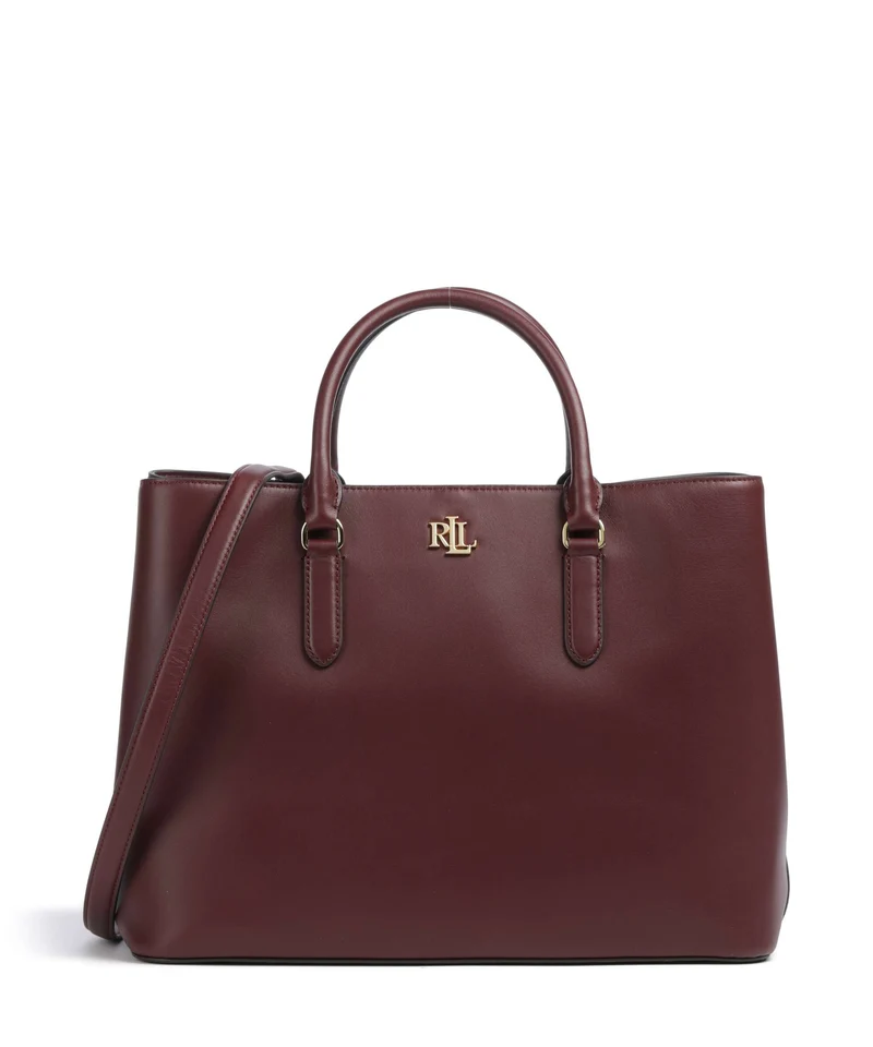 Lauren Ralph Lauren Marcy 36 Handtasche dark garnet