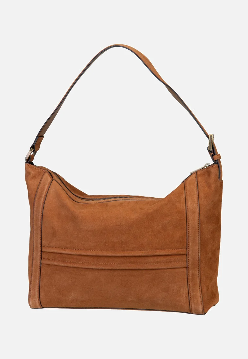 Delia Hobo M Suede Brown - Hobo Bag