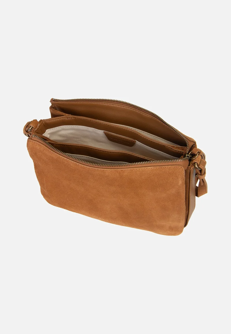 Nina M Hydro Suede Brown - Crossbody Bag