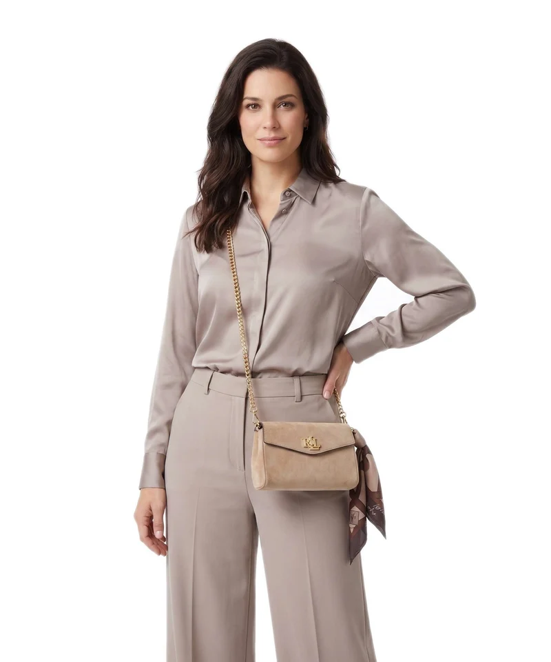 Lauren Ralph Lauren Tanner Large Umhängetasche urban bltng/camel multi