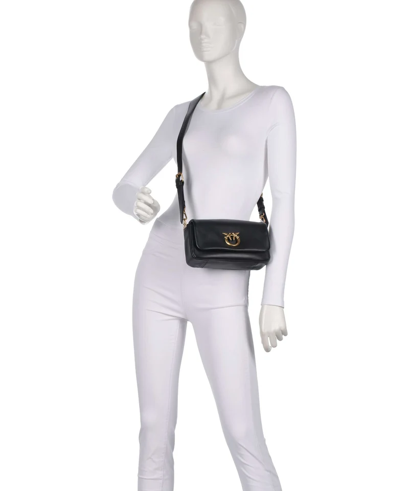 Pinko Click Soft Horizontal Mini Umhängetasche nero/antique gold