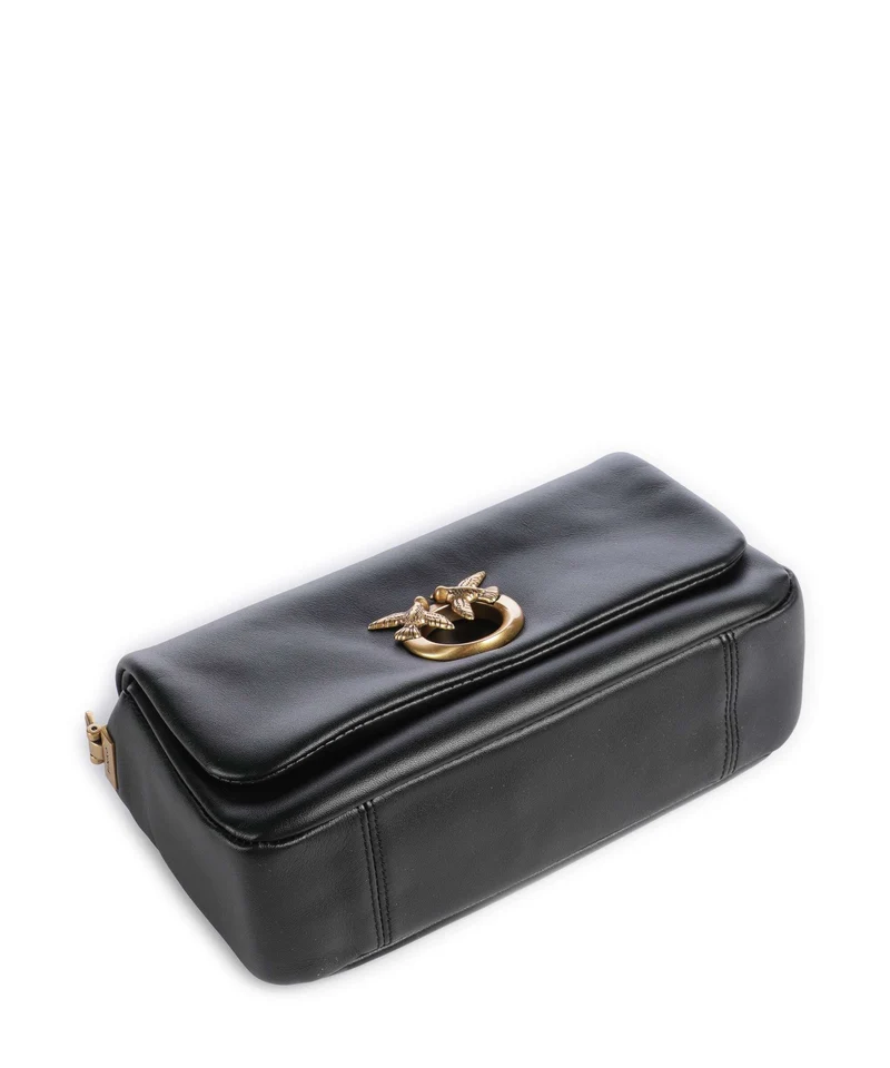 Pinko Click Soft Horizontal Mini Umhängetasche nero/antique gold