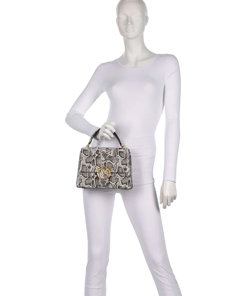 Pinko Love One Classic Handtasche roccia/nero/antique gold